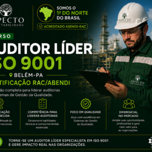 Primeiro Curso de Auditor Líder ISO 9001 acreditado ABENDI-RAC na Região Norte do Brasil em Belém-PA Formação para atuação em auditorias de certificação, implantação de sistema de gestão de segurança.
